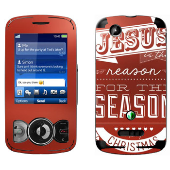   «Jesus is the reason for the season»   Sony Ericsson W100 Spiro