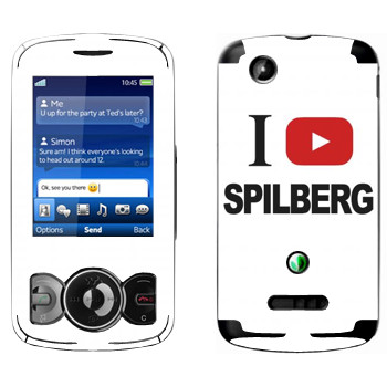   «I love Spilberg»   Sony Ericsson W100 Spiro