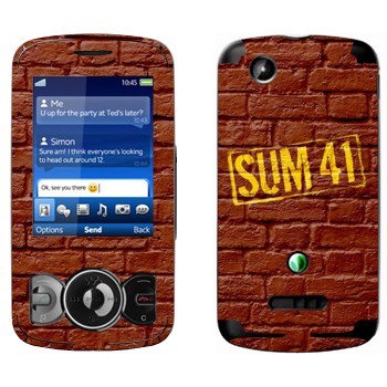   «- Sum 41»   Sony Ericsson W100 Spiro