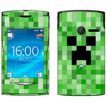   «Creeper face - Minecraft»   Sony Ericsson W150 Yendo