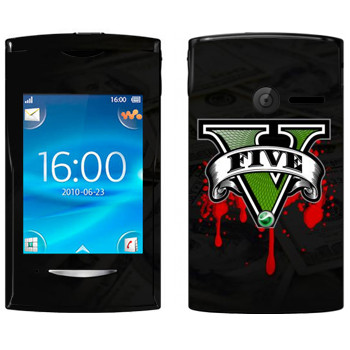  «GTA 5 - logo blood»   Sony Ericsson W150 Yendo