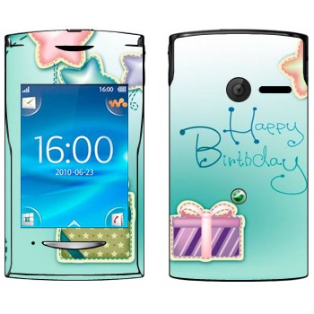   «Happy birthday»   Sony Ericsson W150 Yendo