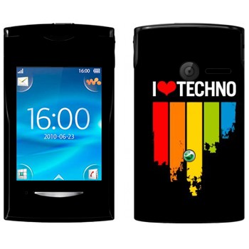   «I love techno»   Sony Ericsson W150 Yendo