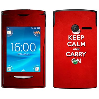   «Keep calm and carry on - »   Sony Ericsson W150 Yendo