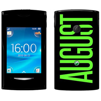   «August»   Sony Ericsson W150 Yendo