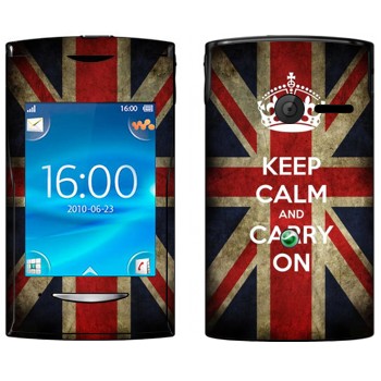   «Keep calm and carry on»   Sony Ericsson W150 Yendo