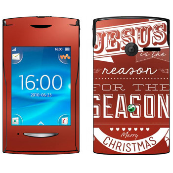   «Jesus is the reason for the season»   Sony Ericsson W150 Yendo