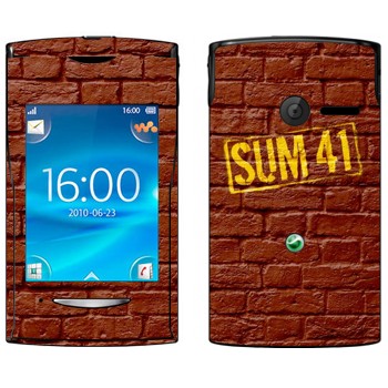   «- Sum 41»   Sony Ericsson W150 Yendo