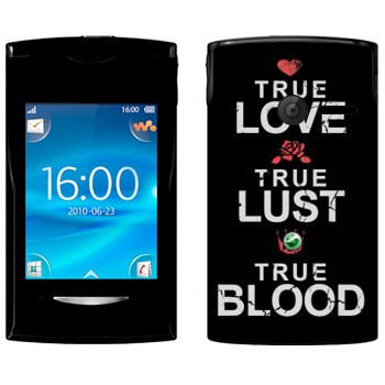   «True Love - True Lust - True Blood»   Sony Ericsson W150 Yendo