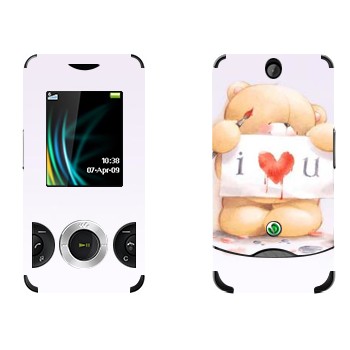   «  - I love You»   Sony Ericsson W205 Walkman
