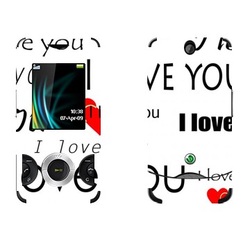   «I Love You -   »   Sony Ericsson W205 Walkman