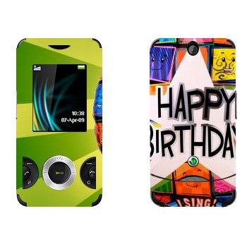   «  Happy birthday»   Sony Ericsson W205 Walkman