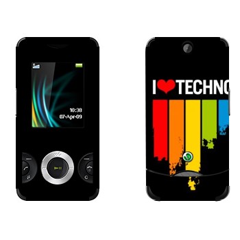   «I love techno»   Sony Ericsson W205 Walkman