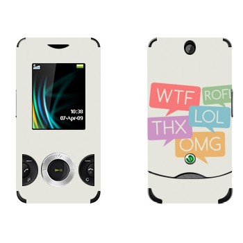   «WTF, ROFL, THX, LOL, OMG»   Sony Ericsson W205 Walkman