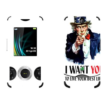   « : I want you!»   Sony Ericsson W205 Walkman