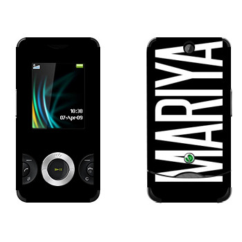   «Mariya»   Sony Ericsson W205 Walkman