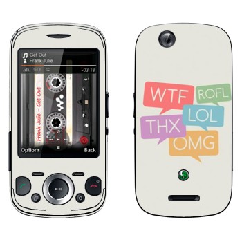   «WTF, ROFL, THX, LOL, OMG»   Sony Ericsson W20i Zylo