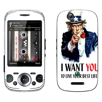   « : I want you!»   Sony Ericsson W20i Zylo