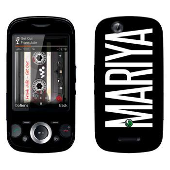   «Mariya»   Sony Ericsson W20i Zylo