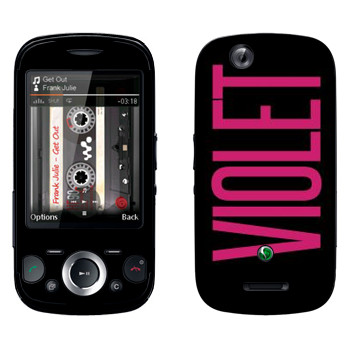   «Violet»   Sony Ericsson W20i Zylo