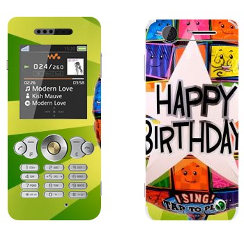   «  Happy birthday»   Sony Ericsson W302