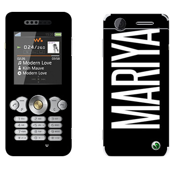   «Mariya»   Sony Ericsson W302