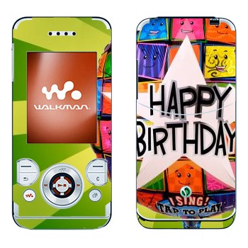   «  Happy birthday»   Sony Ericsson W580