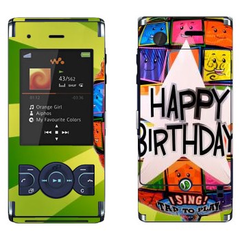   «  Happy birthday»   Sony Ericsson W595