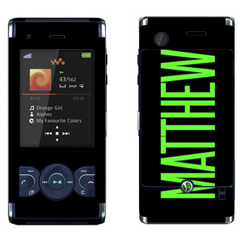   «Matthew»   Sony Ericsson W595