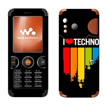   «I love techno»   Sony Ericsson W610i