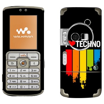   «I love techno»   Sony Ericsson W700