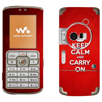   «Keep calm and carry on - »   Sony Ericsson W700