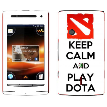   «Keep calm and Play DOTA»   Sony Ericsson W8 Walkman