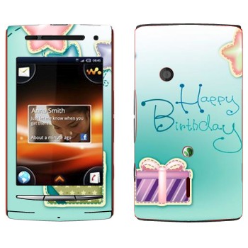   «Happy birthday»   Sony Ericsson W8 Walkman