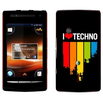   «I love techno»   Sony Ericsson W8 Walkman