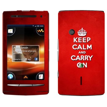   «Keep calm and carry on - »   Sony Ericsson W8 Walkman