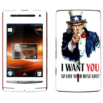   « : I want you!»   Sony Ericsson W8 Walkman