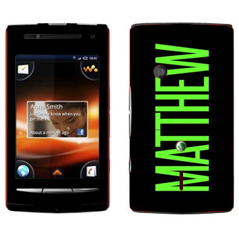  «Matthew»   Sony Ericsson W8 Walkman