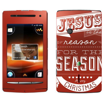   «Jesus is the reason for the season»   Sony Ericsson W8 Walkman