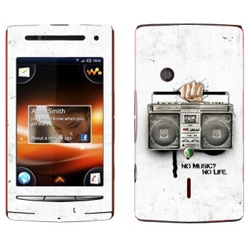   « - No music? No life.»   Sony Ericsson W8 Walkman
