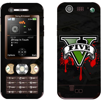   «GTA 5 - logo blood»   Sony Ericsson W890