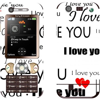   «I Love You -   »   Sony Ericsson W890
