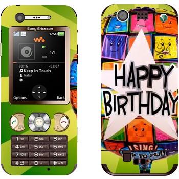  «  Happy birthday»   Sony Ericsson W890