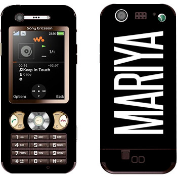   «Mariya»   Sony Ericsson W890