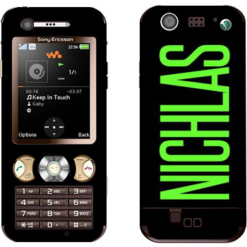   «Nichlas»   Sony Ericsson W890