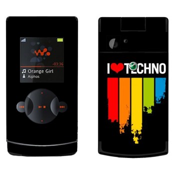   «I love techno»   Sony Ericsson W980