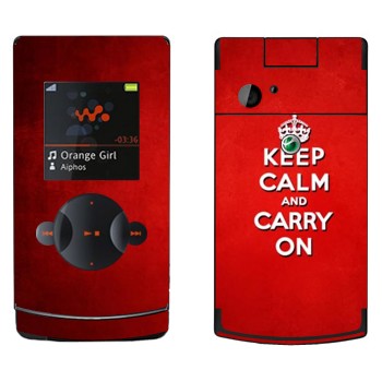   «Keep calm and carry on - »   Sony Ericsson W980