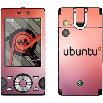  «Ubuntu»   Sony Ericsson W995