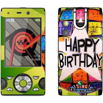   «  Happy birthday»   Sony Ericsson W995