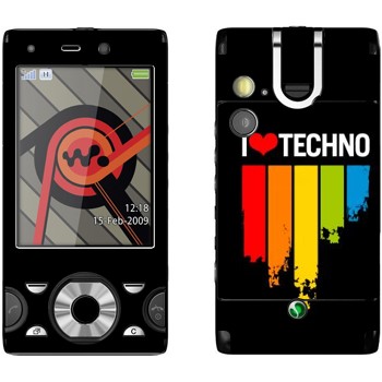   «I love techno»   Sony Ericsson W995